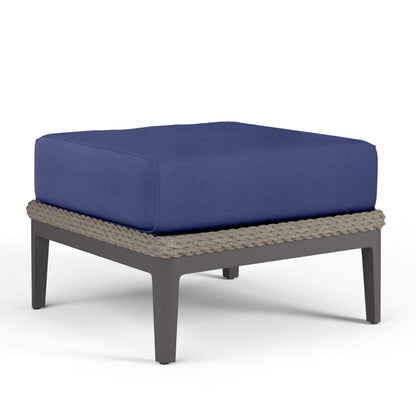 Marbella Sunbrella Upholstered Weather-Resistant Outdoor Ottoman