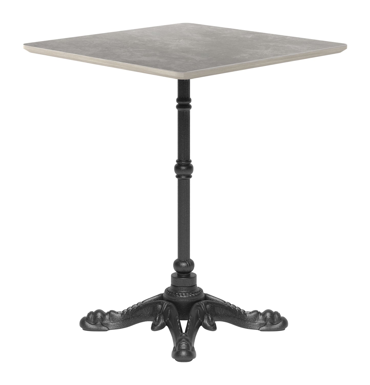 Alfresco Metal Gray Square Dining Table