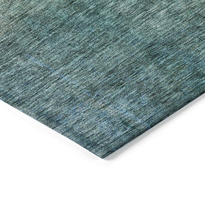 LOOMLAN Rugs Hue Blue Washable Indoor-Outdoor Rug