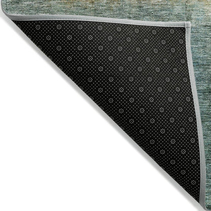 LOOMLAN Rugs Hue Blue Washable Indoor-Outdoor Rug