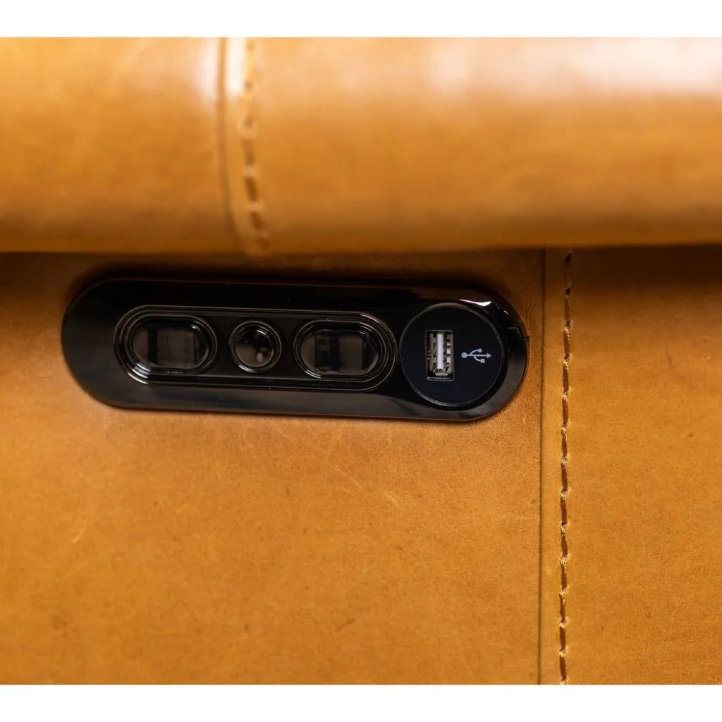 Hurley Leather Comfort Recliner - LOOMLAN - Olivia + Quinn - Club Chairs