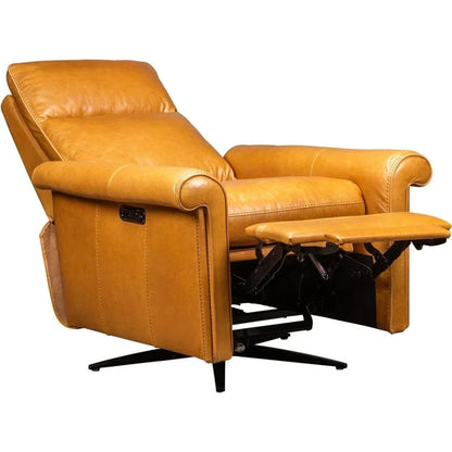Hurley Leather Comfort Recliner - LOOMLAN - Olivia + Quinn - Club Chairs