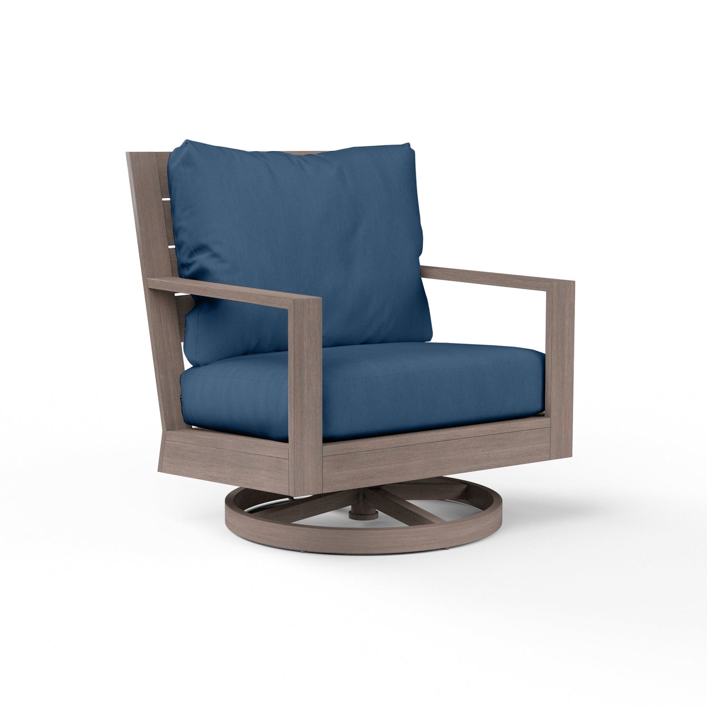 Laguna Sunbrella Upholstered Swivel Outdoor Club Rocker