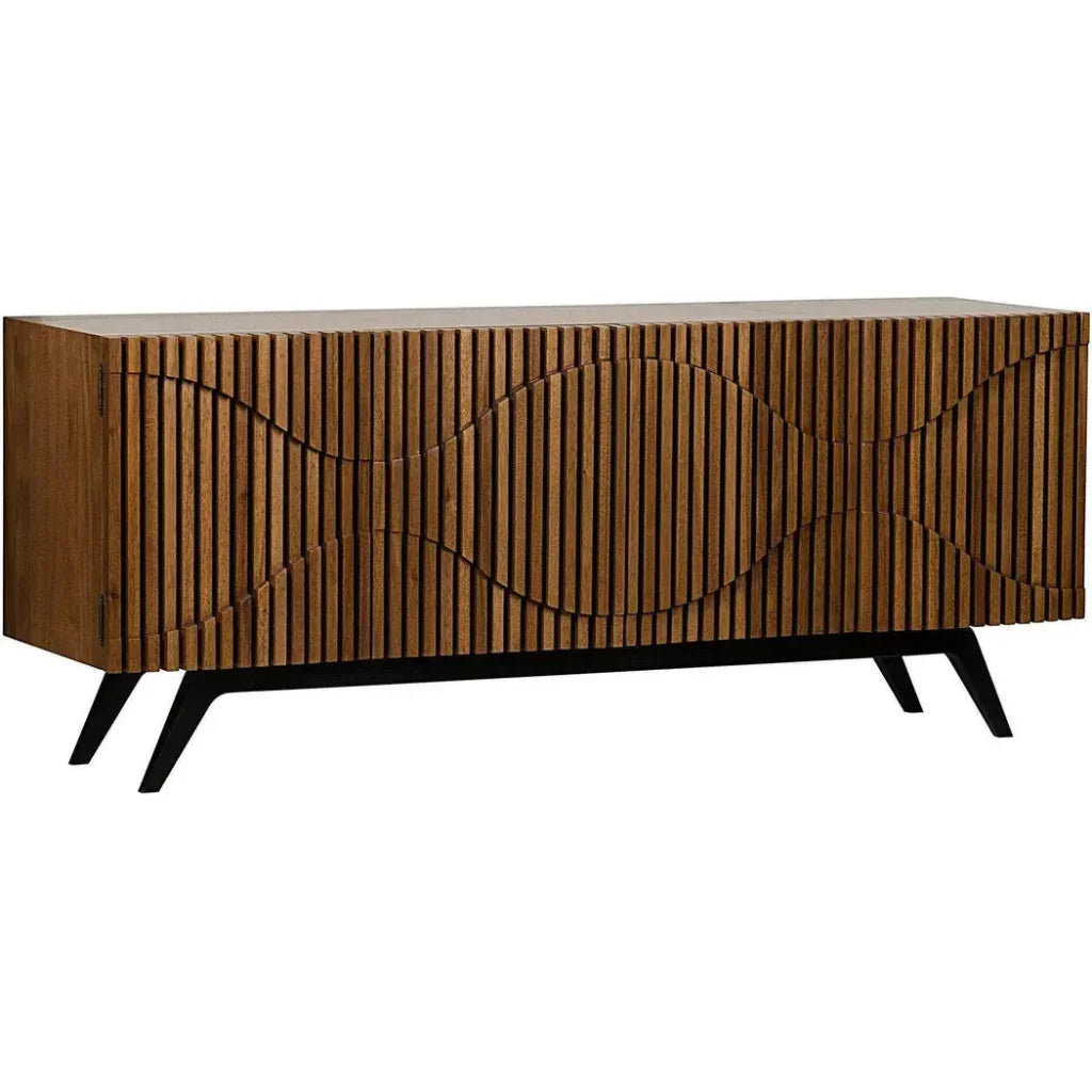 Noir Illusion Four Doors Wooden Sideboard