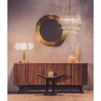 Noir Illusion Four Doors Wooden Sideboard