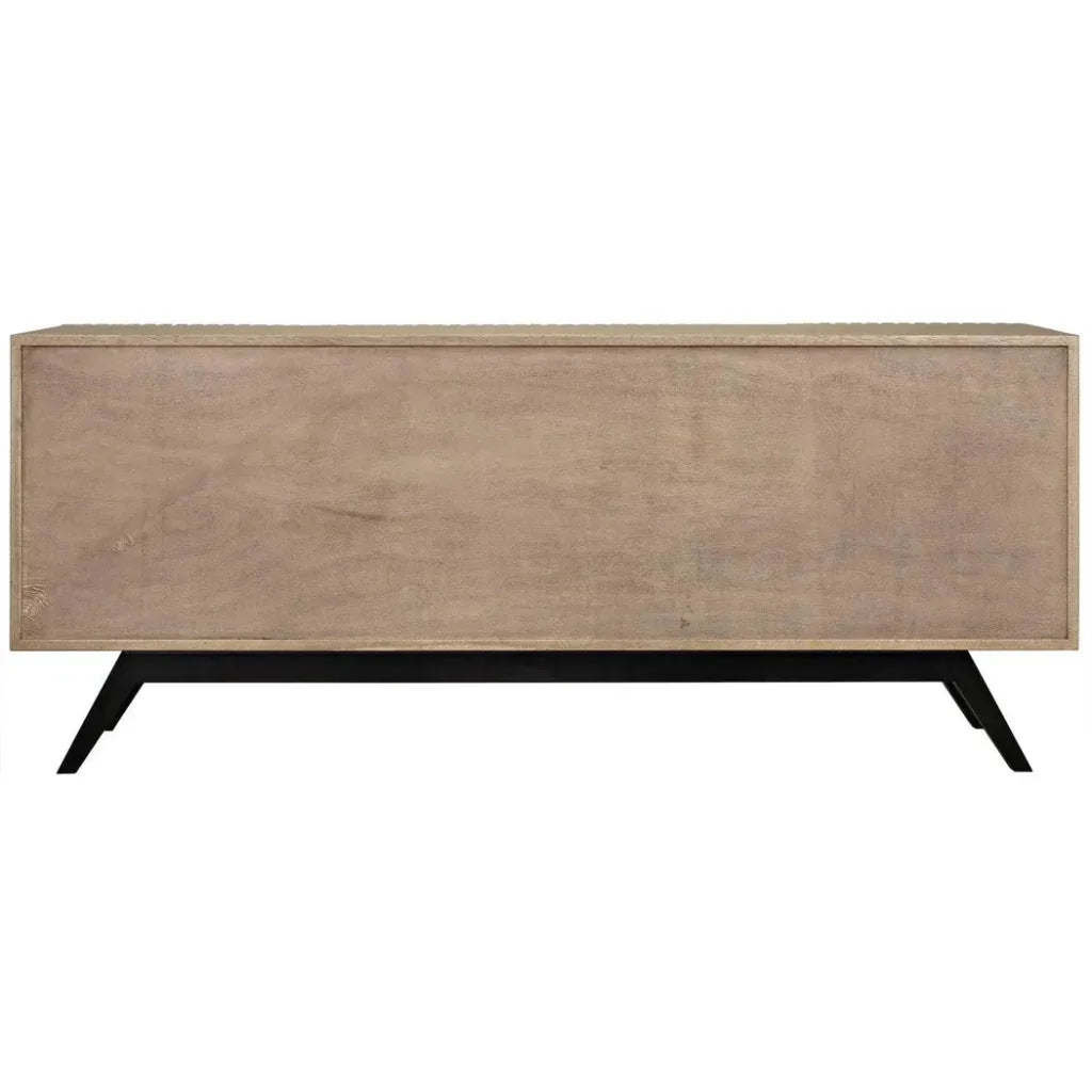 Noir Illusion Four Doors Wooden Sideboard