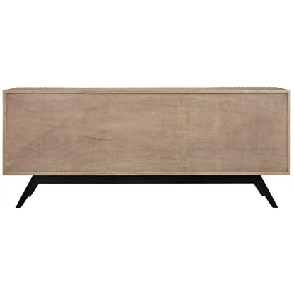 Noir Illusion Four Doors Wooden Sideboard