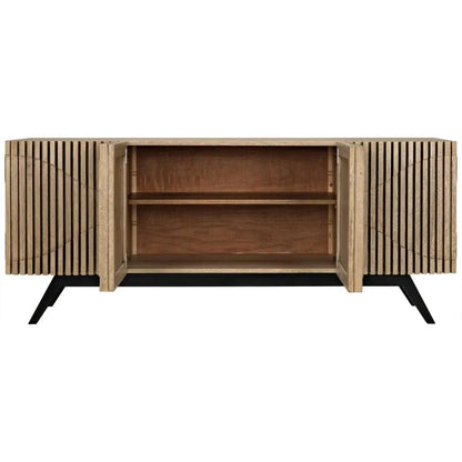 Noir Illusion Four Doors Wooden Sideboard