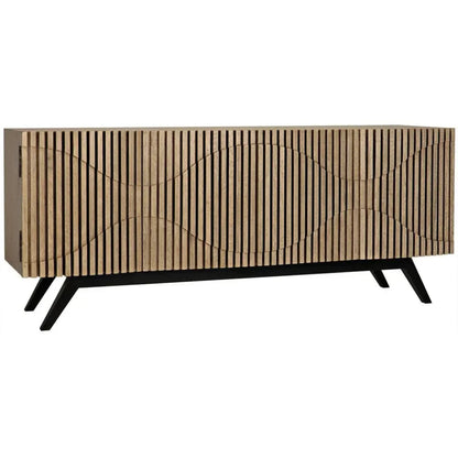 Noir Illusion Four Doors Wooden Sideboard
