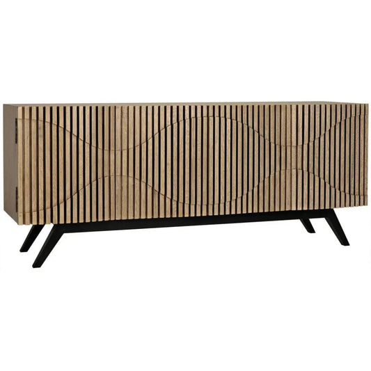 Noir Illusion Four Doors Wooden Sideboard