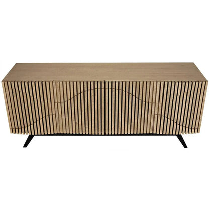 Noir Illusion Four Doors Wooden Sideboard