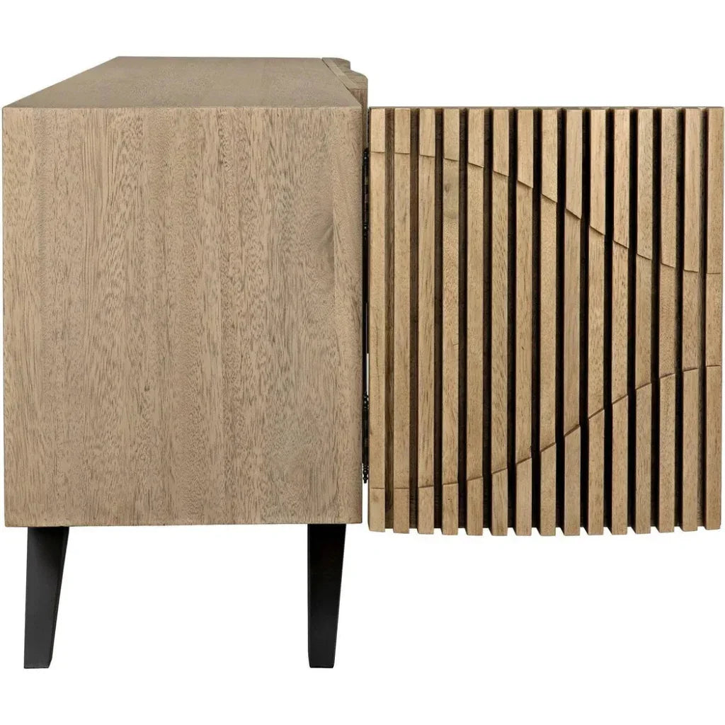 Noir Illusion Four Doors Wooden Sideboard