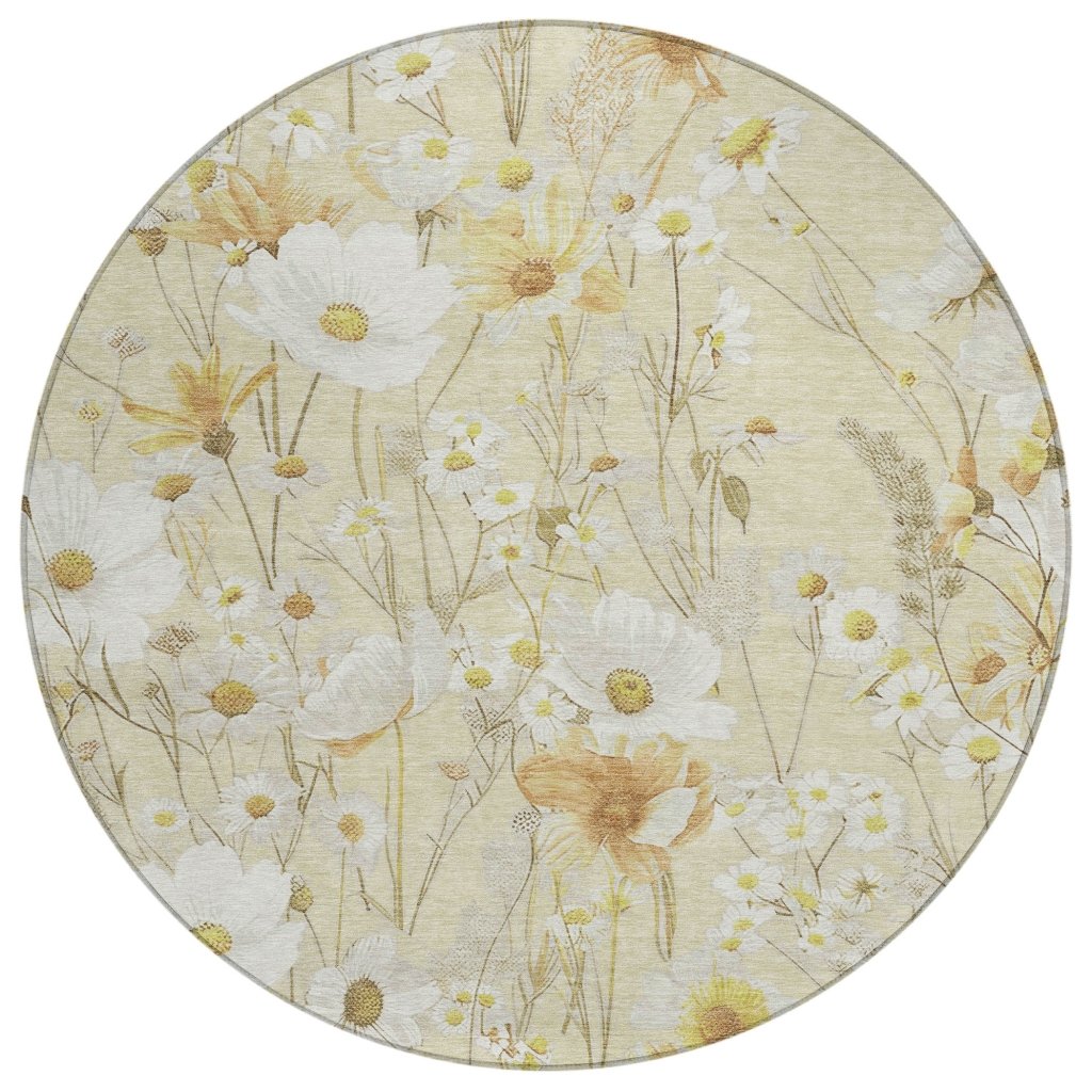 LOOMLAN Rugs Ilunara Gold Washable Indoor-Outdoor Rug