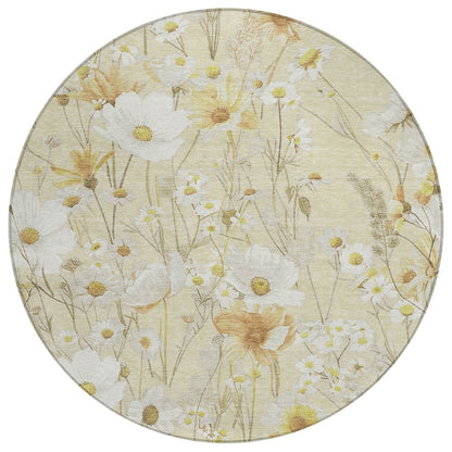 LOOMLAN Rugs Ilunara Gold Washable Indoor-Outdoor Rug