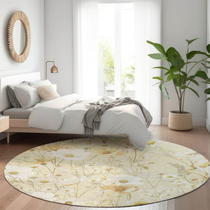 LOOMLAN Rugs Ilunara Gold Washable Indoor-Outdoor Rug