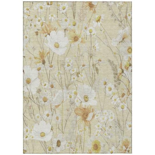 LOOMLAN Rugs Ilunara Gold Washable Indoor-Outdoor Rug