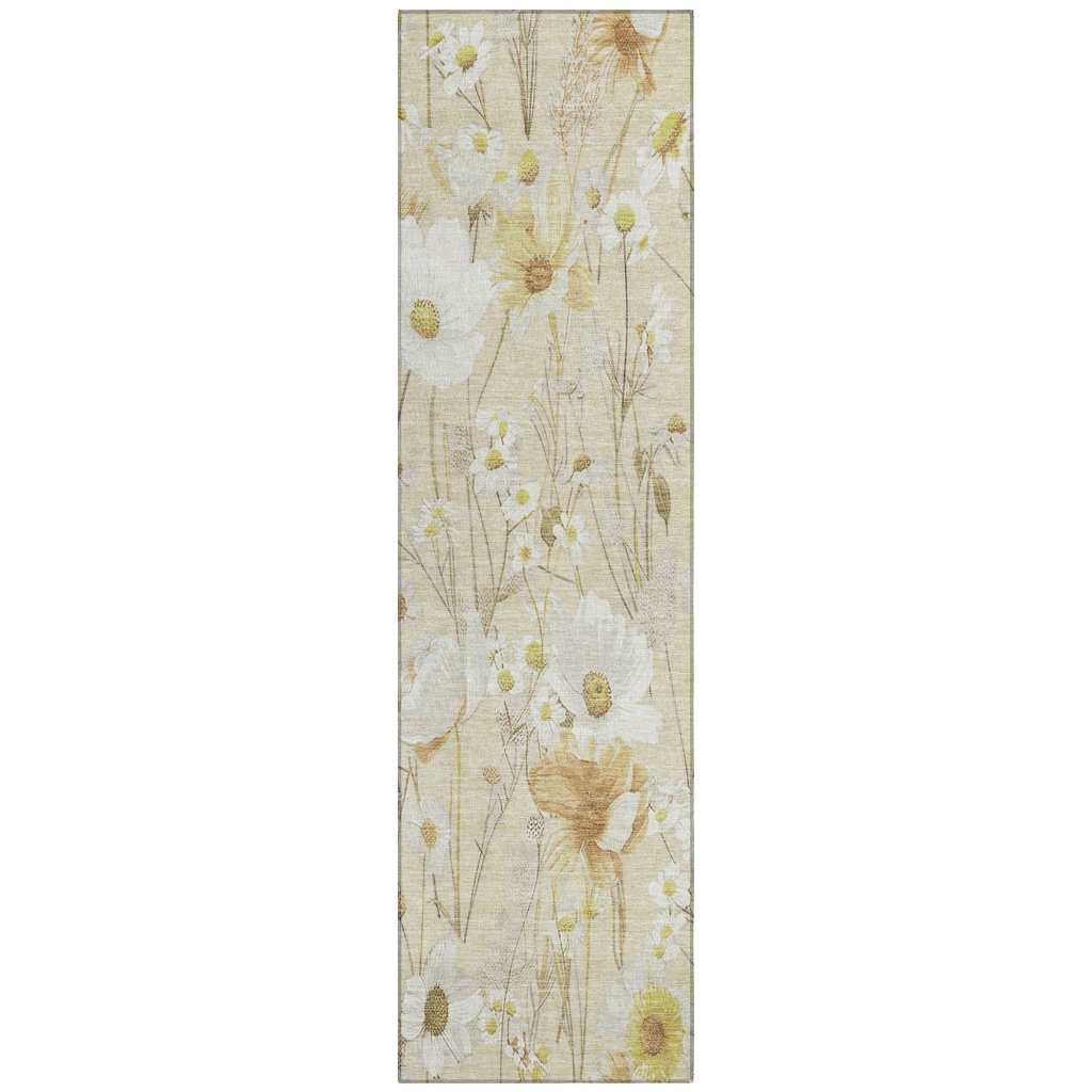 LOOMLAN Rugs Ilunara Gold Washable Indoor-Outdoor Rug
