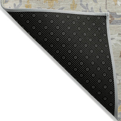 LOOMLAN Rugs Ilyara Beige Washable Indoor-Outdoor Rug