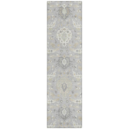 LOOMLAN Rugs Ilyara Gray Washable Indoor-Outdoor Rug