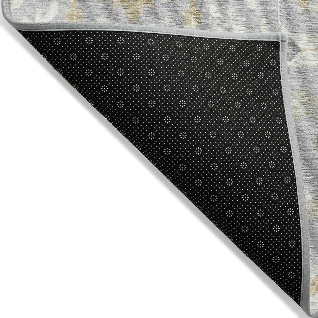 LOOMLAN Rugs Ilyara Gray Washable Indoor-Outdoor Rug