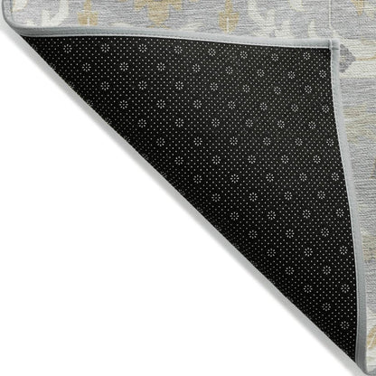 LOOMLAN Rugs Ilyara Gray Washable Indoor-Outdoor Rug