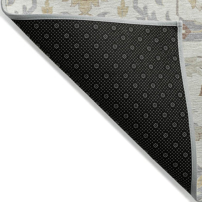 LOOMLAN Rugs Ilyara Ivory Washable Indoor-Outdoor Rug