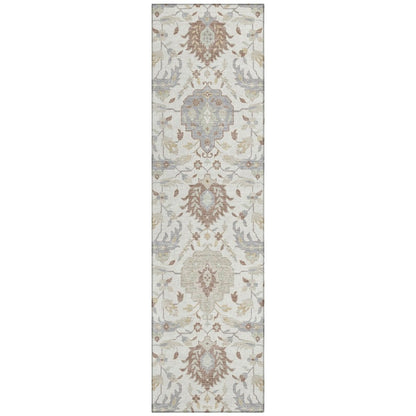 LOOMLAN Rugs Ilyara Ivory Washable Indoor-Outdoor Rug