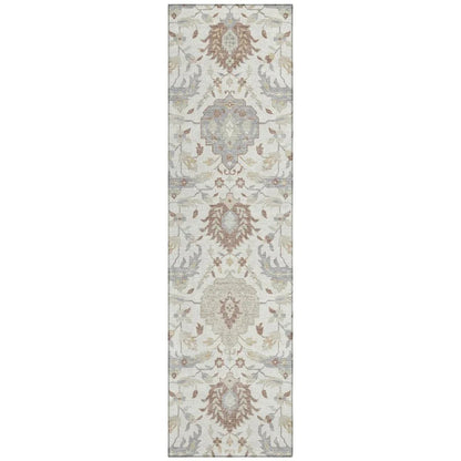 LOOMLAN Rugs Ilyara Ivory Washable Indoor-Outdoor Rug