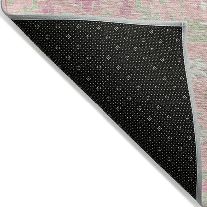 LOOMLAN Rugs Ilyara Pink Washable Indoor-Outdoor Rug
