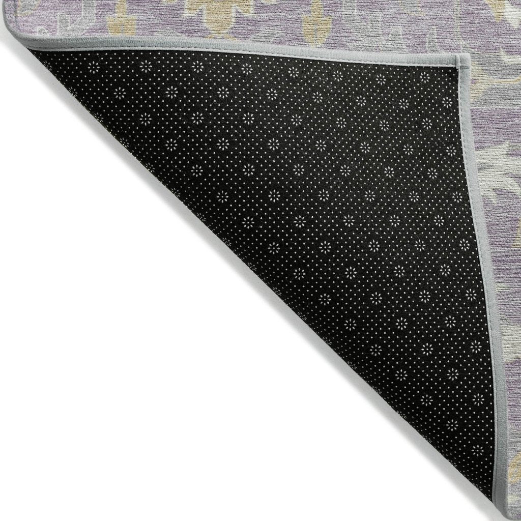 LOOMLAN Rugs Ilyara Purple Washable Indoor-Outdoor Rug