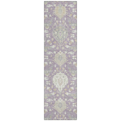 LOOMLAN Rugs Ilyara Purple Washable Indoor-Outdoor Rug