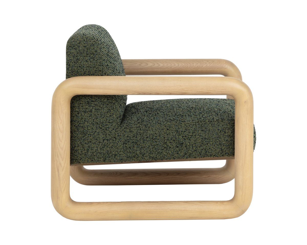 SUNPAN Nubo Green Fabric Lounge Chair