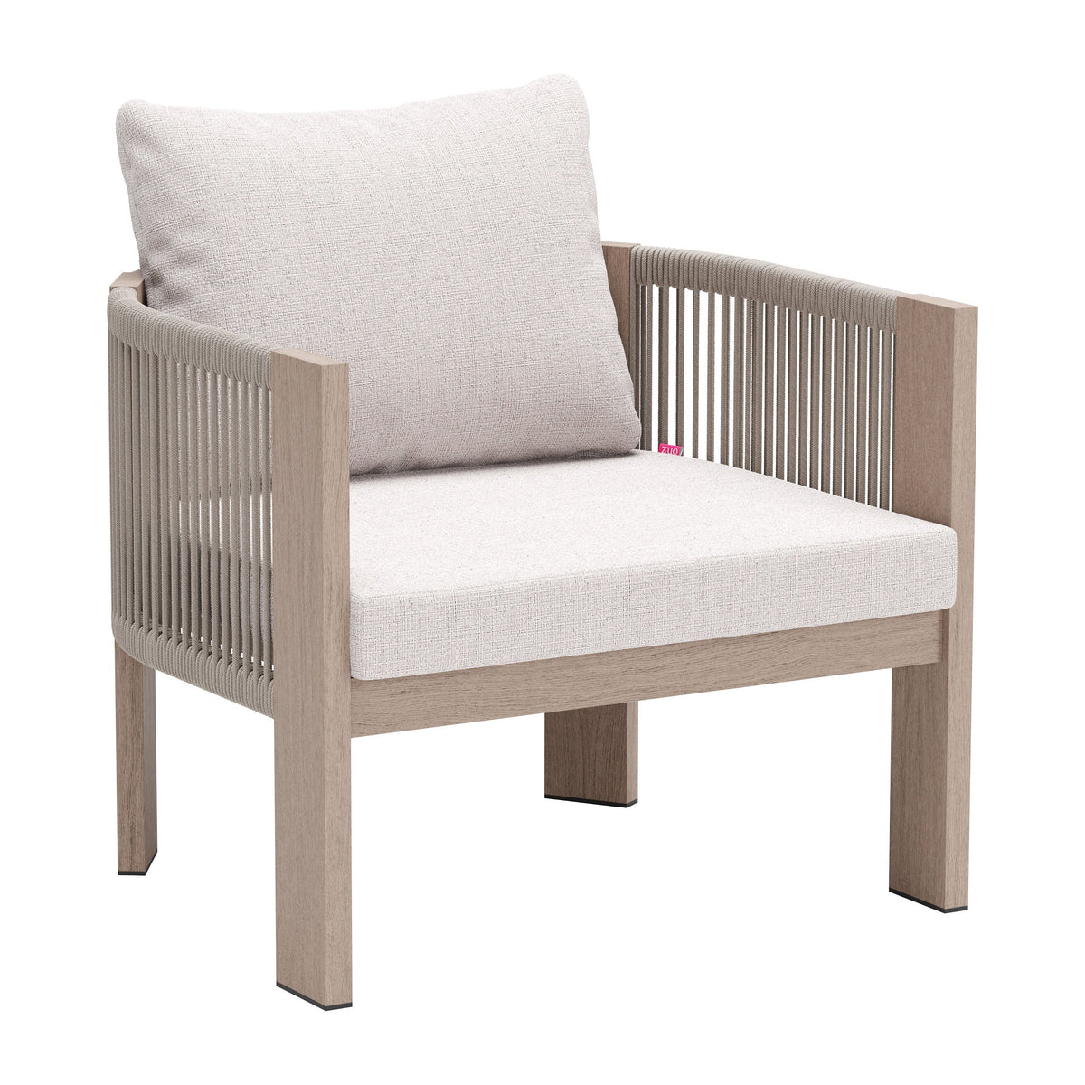 Zuo Modern Rebel Beige Accent Arm Chair
