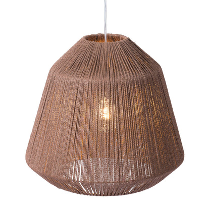 Impala Ceiling Lamp Brown - Sideboards and Things Brand_Zuo Modern, Color_Brown, Depth_10-20, Features_Adjustable Height, Finish_Polished, Finish_Powder Coated, Height_10-20, Materials_Metal, Materials_Rope, Metal Type_Steel, Product Type_Pendant, Width_10-20