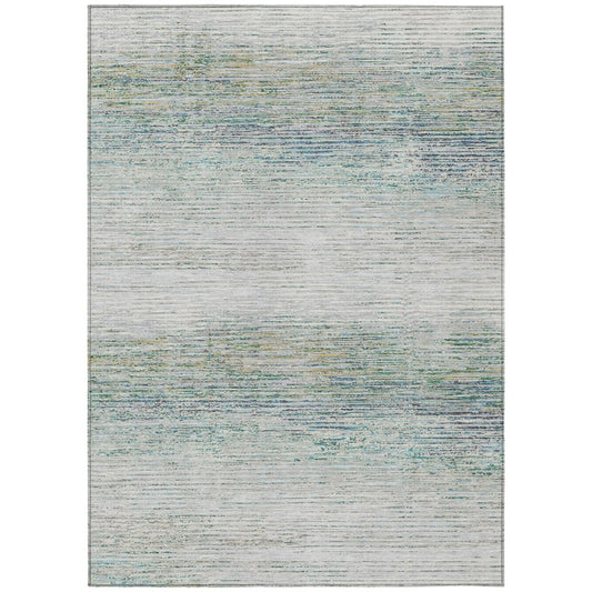 LOOMLAN Rugs Inari Ivory Washable Indoor-Outdoor Rug
