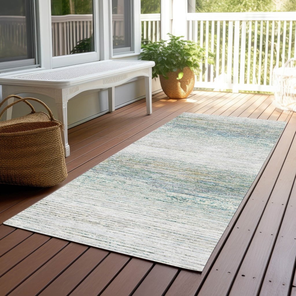 LOOMLAN Rugs Inari Ivory Washable Indoor-Outdoor Rug