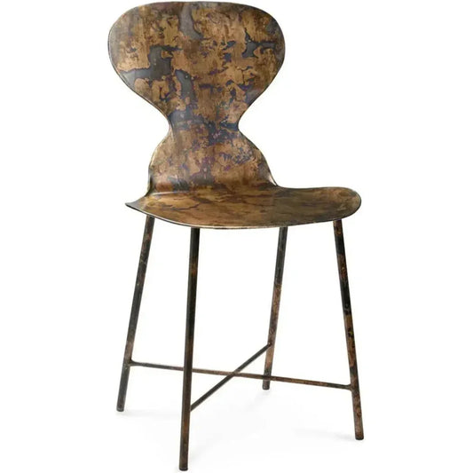 Jamie Young Industrial Black Iron McCallan Metal Dining Chair