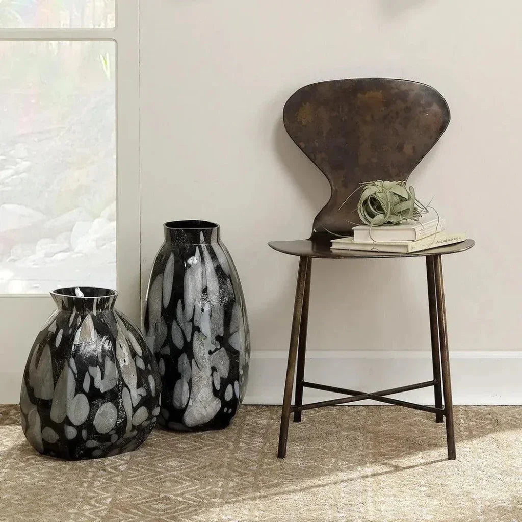 Industrial Black Iron McCallan Metal Dining Chair - LOOMLAN - Jamie Young - Dining Chairs