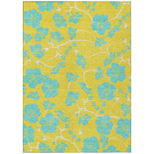 LOOMLAN Rugs Inoa Gold Washable Indoor-Outdoor Rug