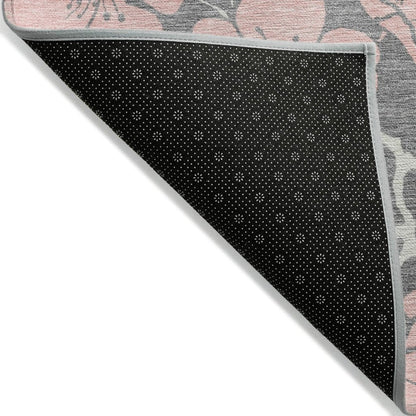 LOOMLAN Rugs Inoa Gray Washable Indoor-Outdoor Rug