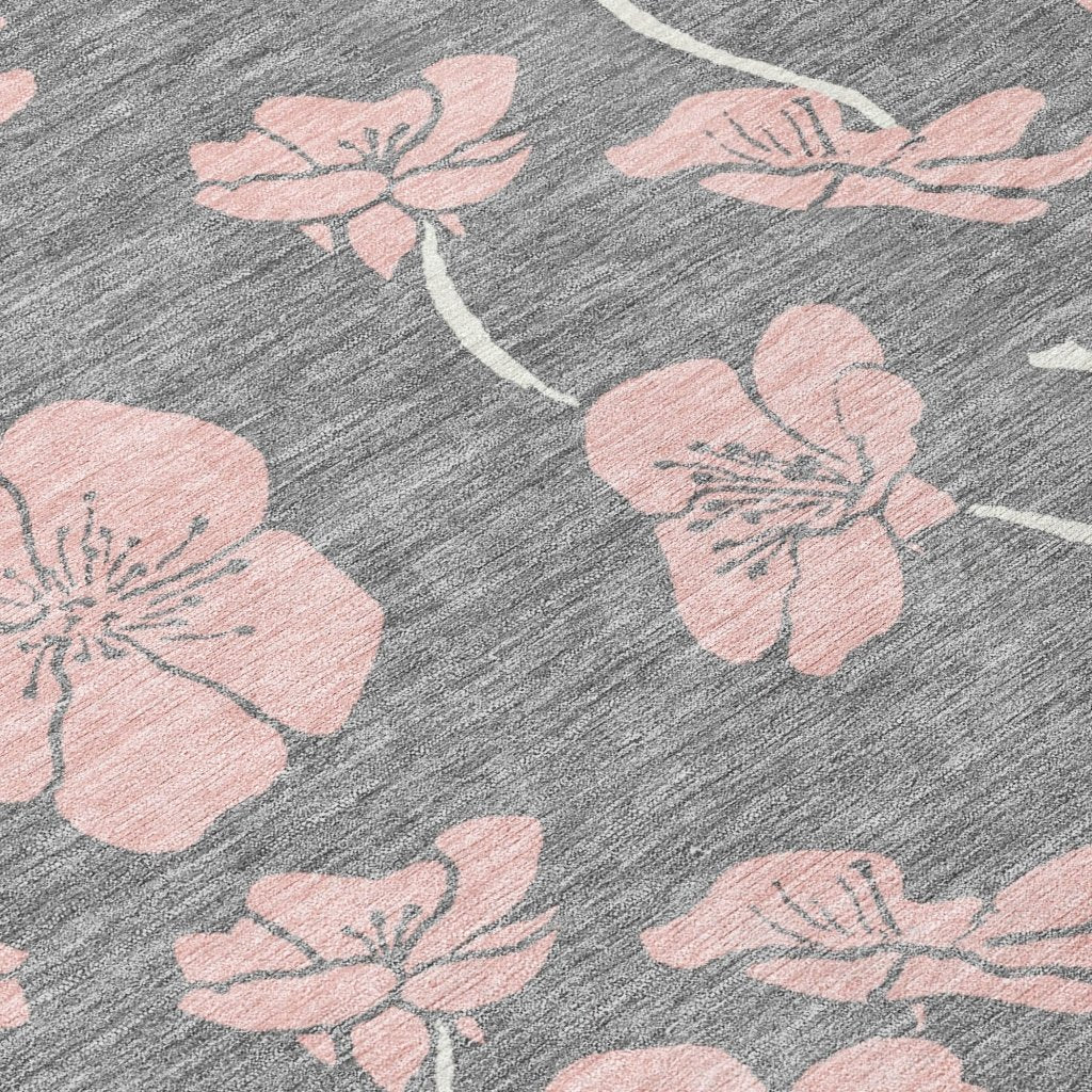 LOOMLAN Rugs Inoa Gray Washable Indoor-Outdoor Rug