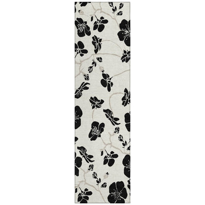 LOOMLAN Rugs Inoa Ivory Washable Indoor-Outdoor Rug
