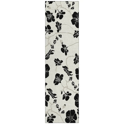 LOOMLAN Rugs Inoa Ivory Washable Indoor-Outdoor Rug