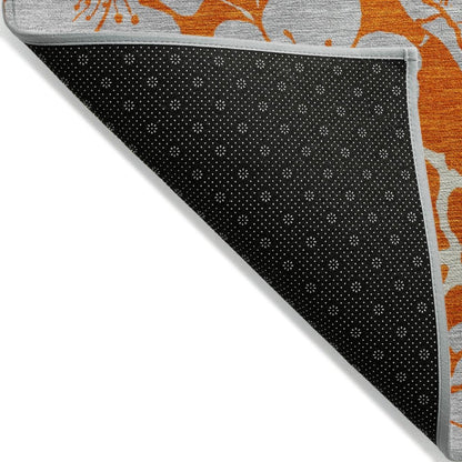 LOOMLAN Rugs Inoa Orange Washable Indoor-Outdoor Rug