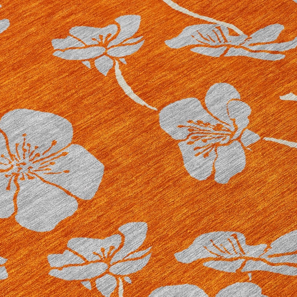 LOOMLAN Rugs Inoa Orange Washable Indoor-Outdoor Rug