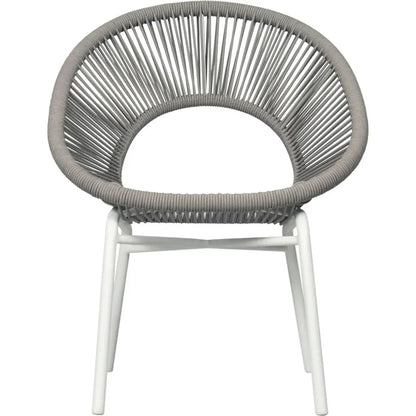 Seasonal Living Ionian 2PC Coconut White Patio Dining Chairs
