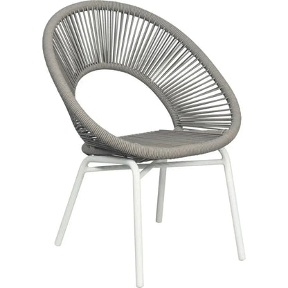 Seasonal Living Ionian 2PC Coconut White Patio Dining Chairs