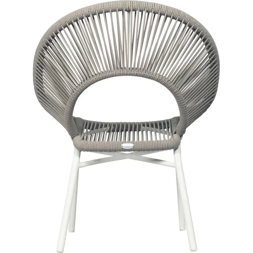 Seasonal Living Ionian 2PC Coconut White Patio Dining Chairs