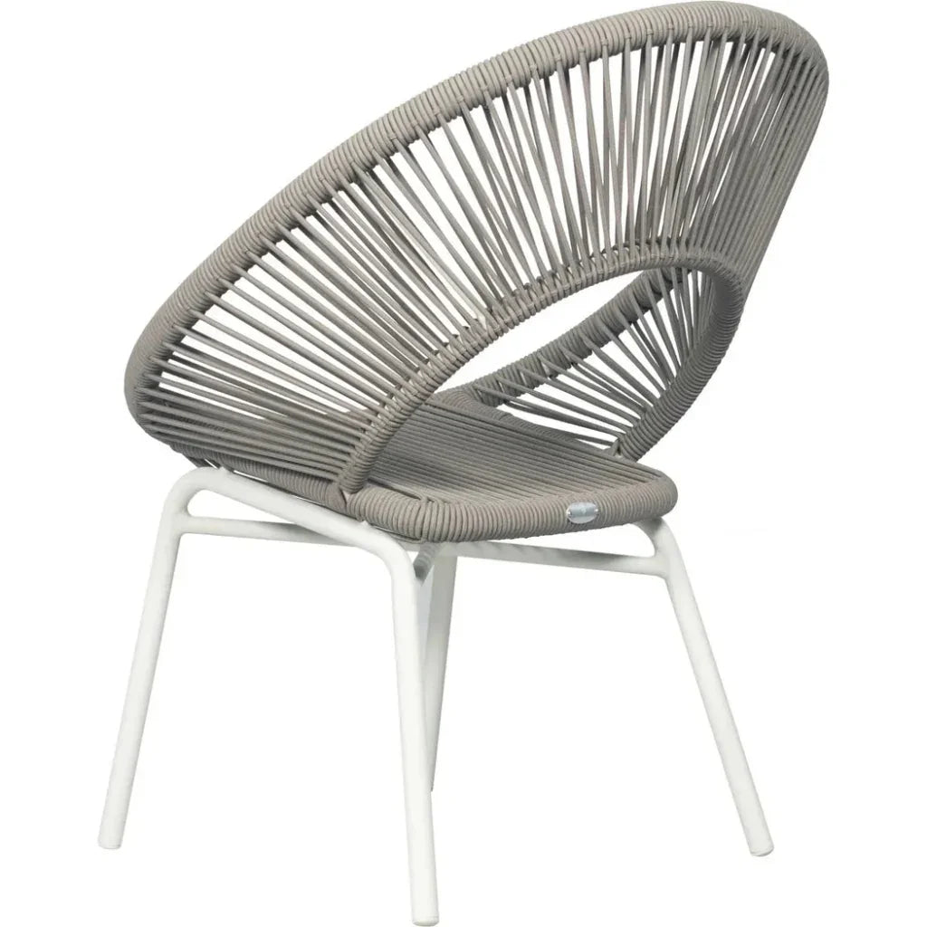 Seasonal Living Ionian 2PC Coconut White Patio Dining Chairs
