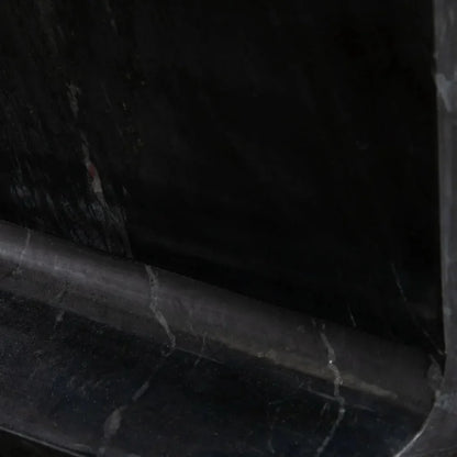 Diamond Sofa Iris I-Beam Genuine Black Marquine Marble Side Table